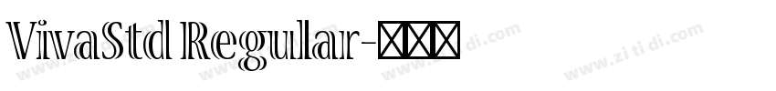 VivaStd Regular字体转换